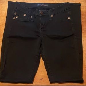 Rock & Republic Black Jeans Copper Buttons size 4